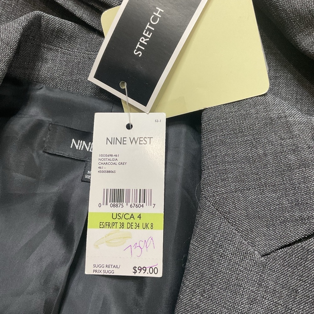 Nine West Stretch Blazer – NWT – Women’s Size 4 - Picture 6 of 6